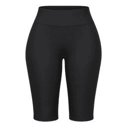 Mockup of the fitted black cropped capris